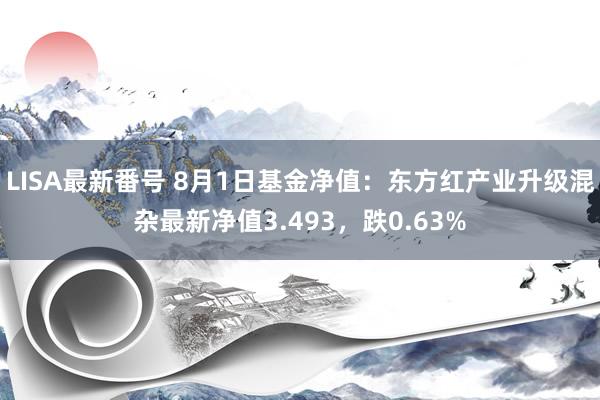 LISA最新番号 8月1日基金净值：东方红产业升级混杂最新净值3.493，跌0.63%