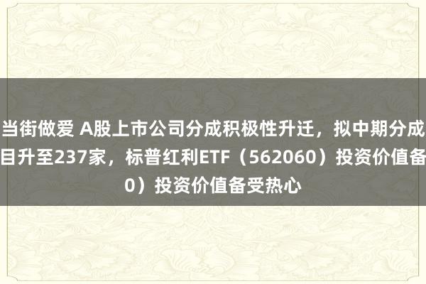 当街做爱 A股上市公司分成积极性升迁，拟中期分成公司数目升至237家，标普红利ETF（562060）投资价值备受热心